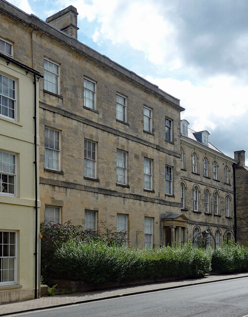 Georgian Cotswold-stone houses on Dollar Street, Cirencester